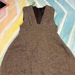 Zara Brown Backless Dress
